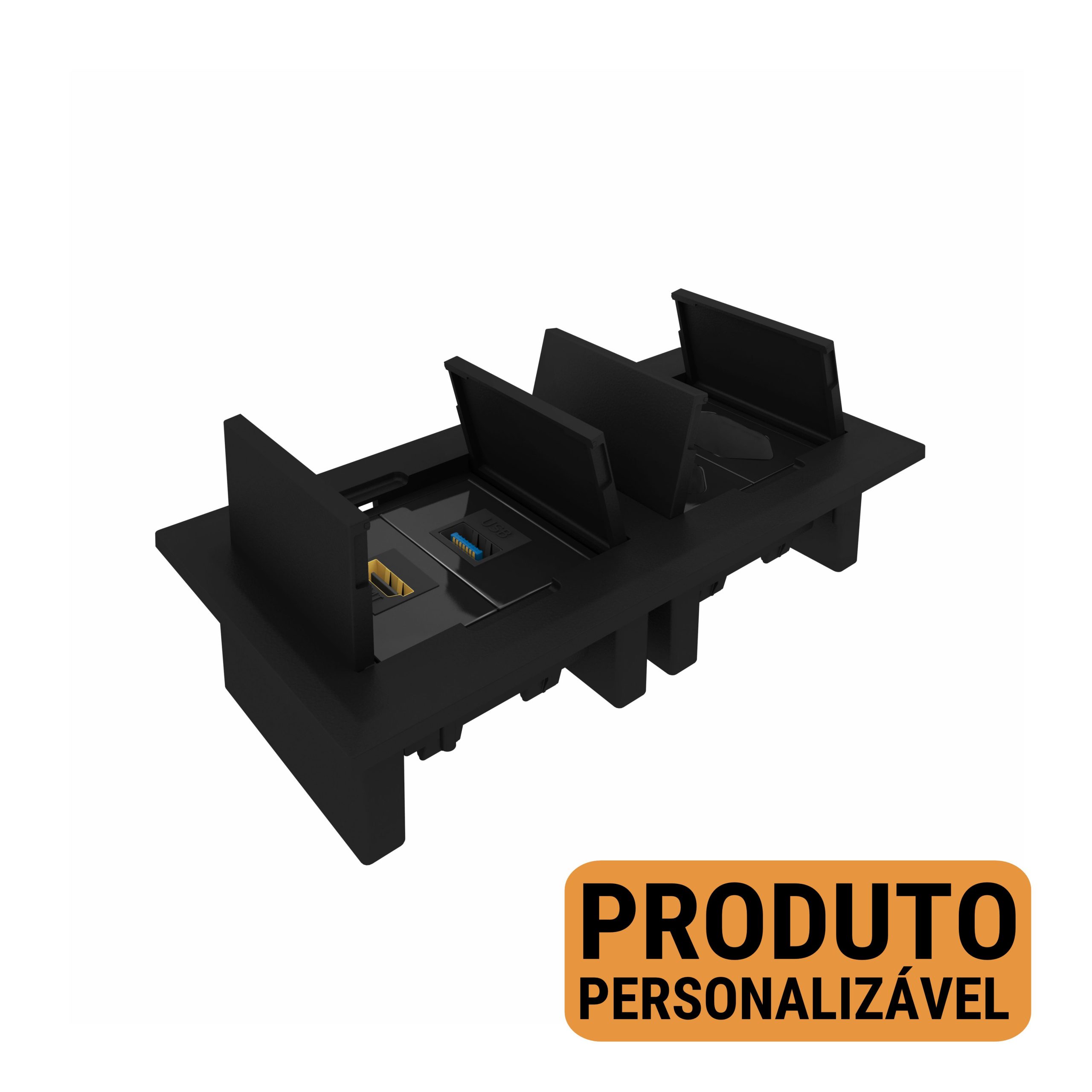 Caixa Tomada Embutir para Mesa