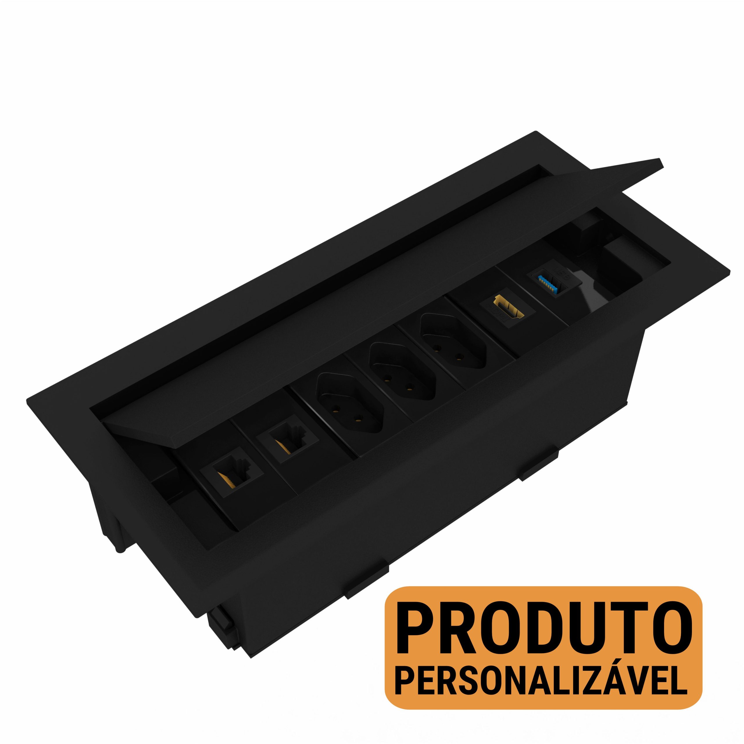 Caixa de Tomada Embutir 7 Blocos