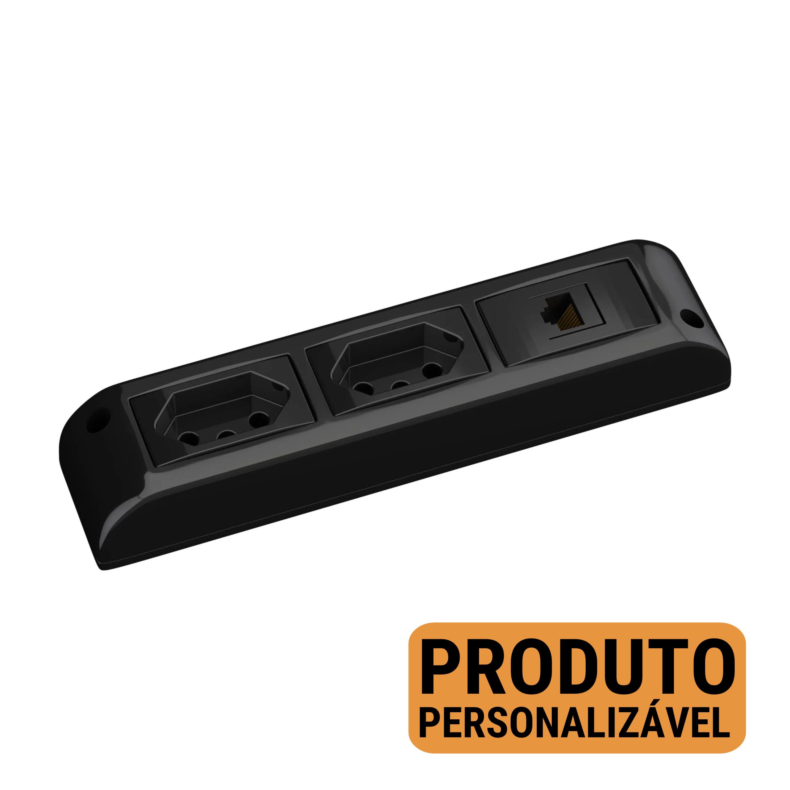 Régua Caixa Tomada Sobrepor