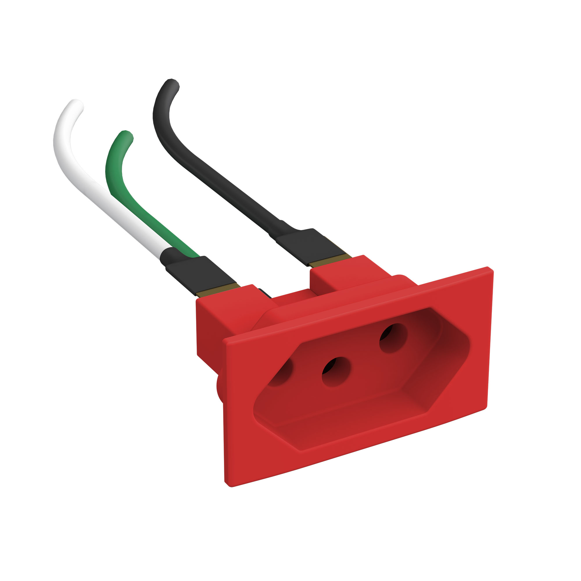 Módulo de Tomada Painel 10cm Verm.-MDTC1020V – CaixaTomada.com