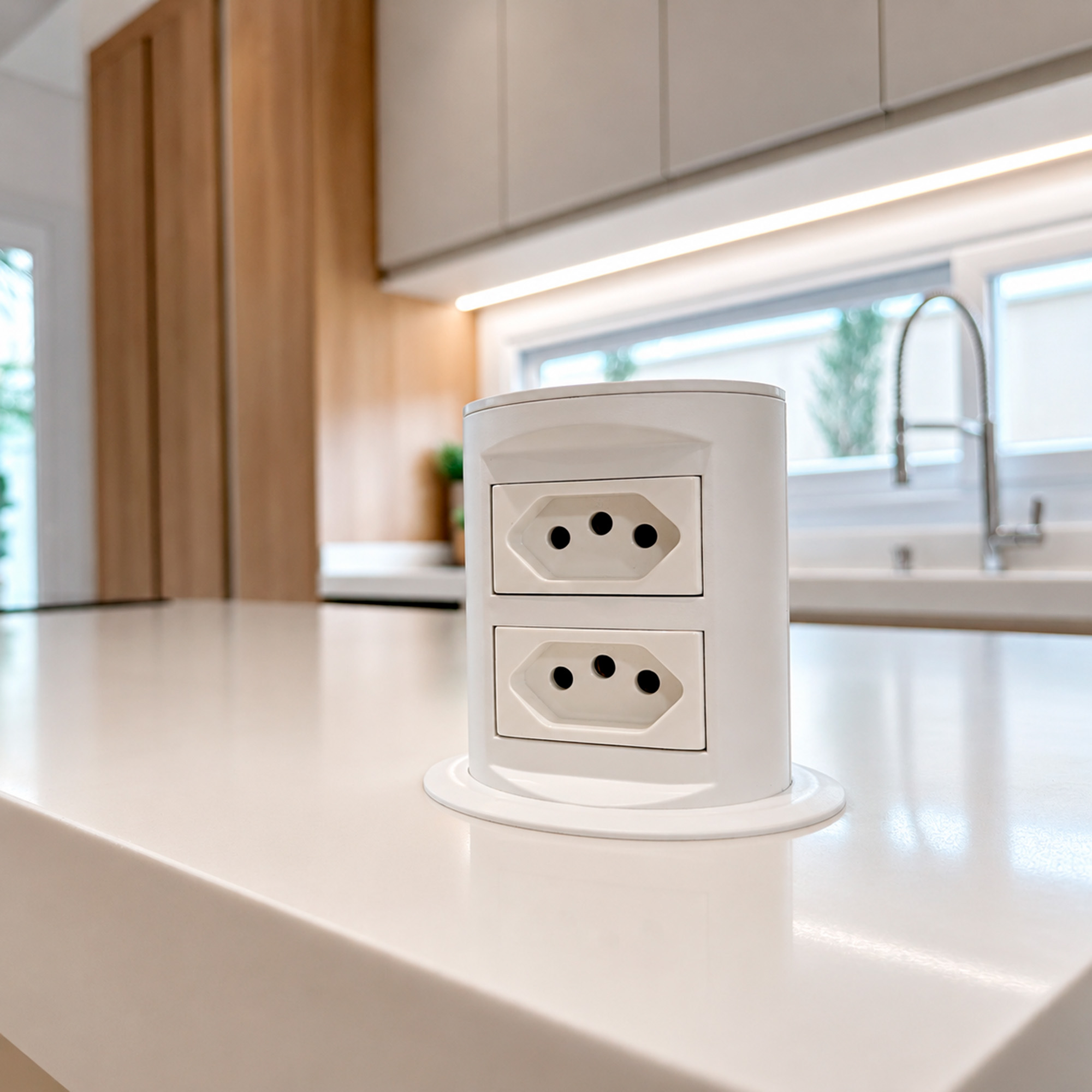 Torre AUTOMÁTICA COM 2 TOMADAS DEDICADAS-TR02AW – CaixaTomada.com
