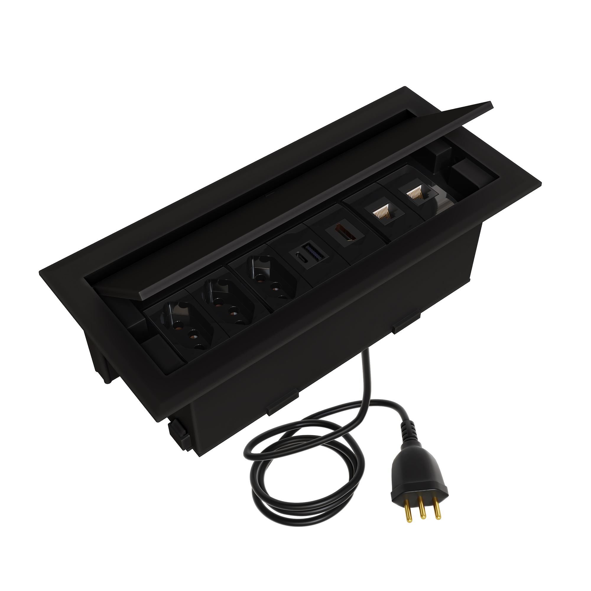 Caixa de Tomada 7 Módulos Plug&Play